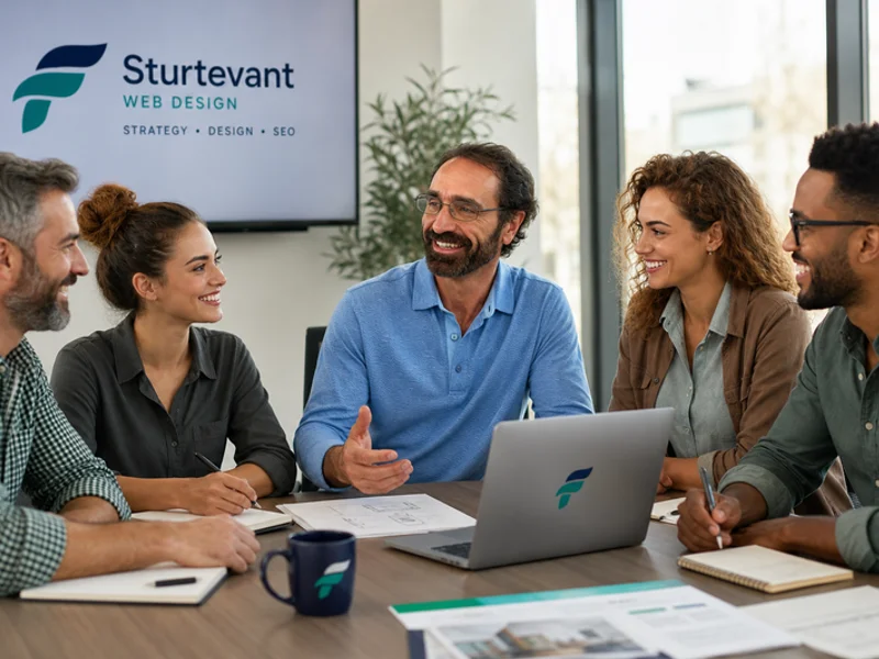 Fly Spectra team meeting with a Connecticut small business owner